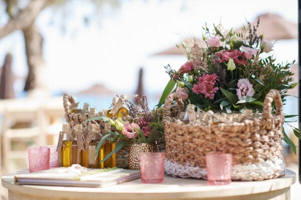 Whimsical Boho Beach Wedding - Pink Wedding Decorations - Wedding & Event Planning Athena Mouka