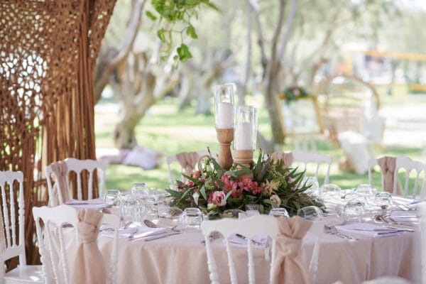 Whimsical Boho Beach Wedding - Pink Wedding Decorations - Wedding & Event Planning Athena Mouka